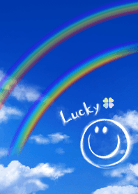 全ての運気アップ 幸運のダブルレインボー Line 着せかえ Line Store