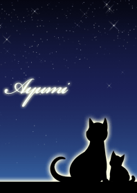 Ayumi parents of cats & night sky