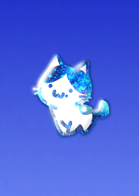 Galaxy Cat Blue