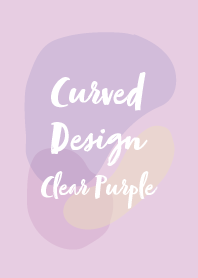 Curved Design : Clear Purple