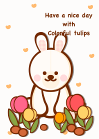 Colorful tulips garden 22