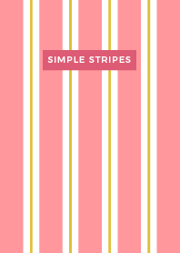 Simple Stripes/ Pink-Gold