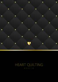 HEART QUILTING-GRAY BLACK- 15