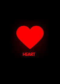 Simple heart in black theme