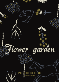 POU DOU DOU Flower Garden black