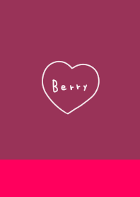 Berry color. heart.