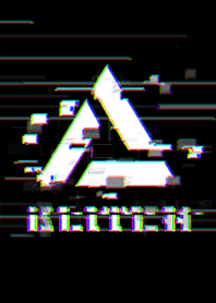 Glitch Triangle 01  - Black