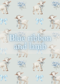 Blue ribbon and lamb.