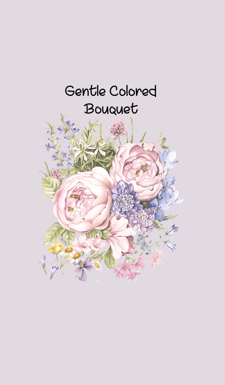 gentle colored bouquet