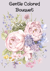 gentle colored bouquet