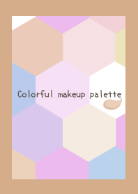 Colorful makeup palettej-LIGHT BROWN