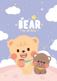 Chubby Baby Bear Fat Kawaii Violet