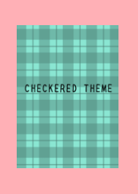 MINT GREEN CHECKERED THEME/PINK RED