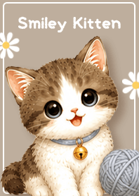 beige Smiling Cute Kitten