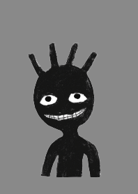 High Contrast Charcoal Figure