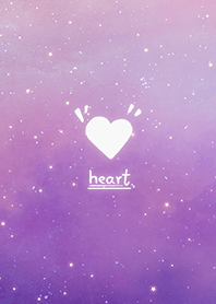misty cat-starry sky Purple Heart 4