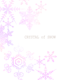 คริสตัลของนางฟ้าสีชมพูหิมะ WV