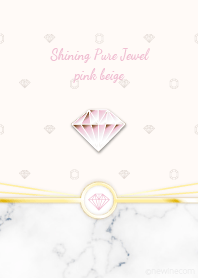Shining Pure Jewel pink beige