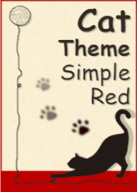 Cat Theme Simple Red ver.2