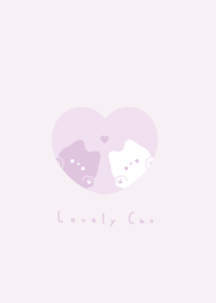 ねことハート /パープル