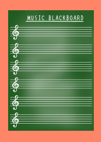 MUSIC BLACKBOARD/APRICOT COLOR