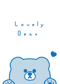 Popping Bear(line)/blue aqua