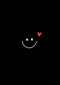 ブラックとワンポイントスマイル。