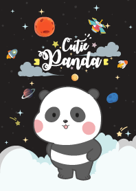 Panda Baby Galaxy Black
