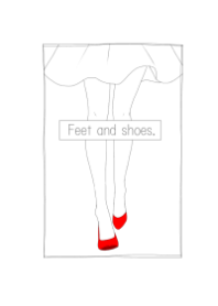Feet and shoes.