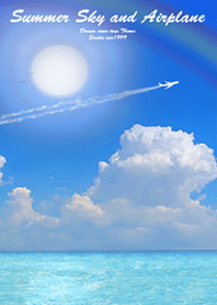 Summer Sky and Airplane