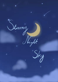 Star&moon : Starry night sky
