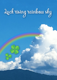 Luck rising rainbow sky3(clover)