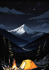 Mountain, Sea, and Moonlit Night 8c49ec