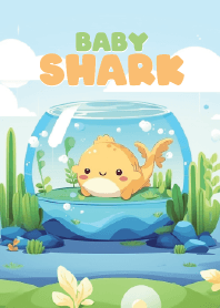 chubby shark in underwater world 10