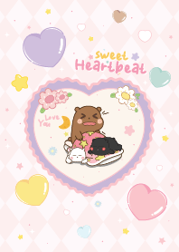 Three Bear Friends Heart Beats Sweetly