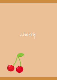 Sweet cherries2 on brown