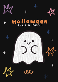 Halloween peek a boo(black)