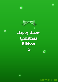 Happy Snow Chrismas Ribbon G.