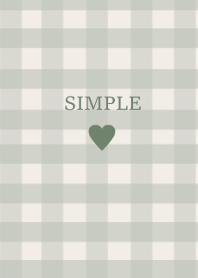 SIMPLE HEART_check kusumigreen(JP)