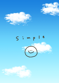 A simple sky and a smile.