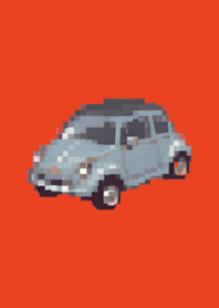 Carro Pixel Art Tema Vermelho 03