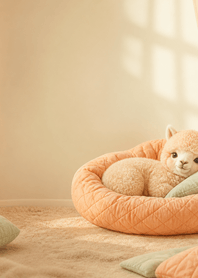 Alpaca Apricot Quilt Nest