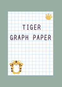 TIGER GRAPH PAPER/DUSTY GREEN