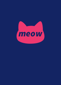 meow (Miaow) / Neon pink navy