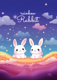 cute rabbit on the cloud 5