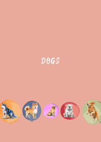 pink & blue 元気な犬たち3