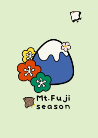 Mt.fuji season - yellowish - green