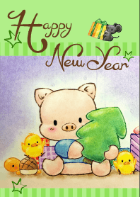 Little Pig Amy~Happy New Year-2