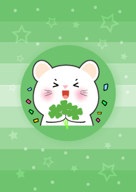 Simple White Mouse Love Green Theme