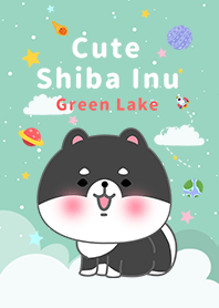 misty cat-Shiba Inu black Galaxy lake